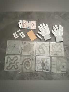 Acrylic Free Motion Quilting Rulers Templates 14 Pc Kit